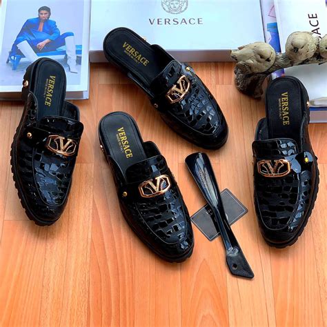 four season casual shoes versace|Versace men's shoes silver label.